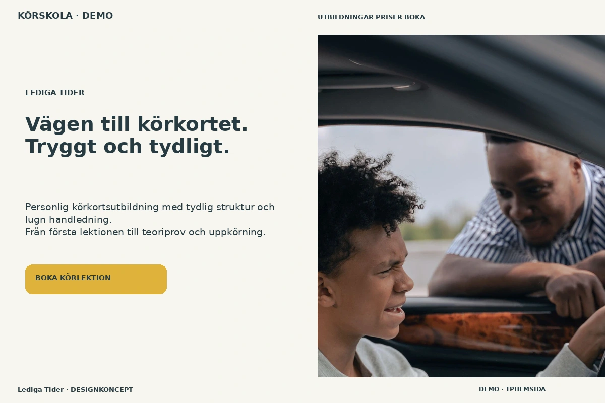 Körskola – webbdesign och branschinspiration