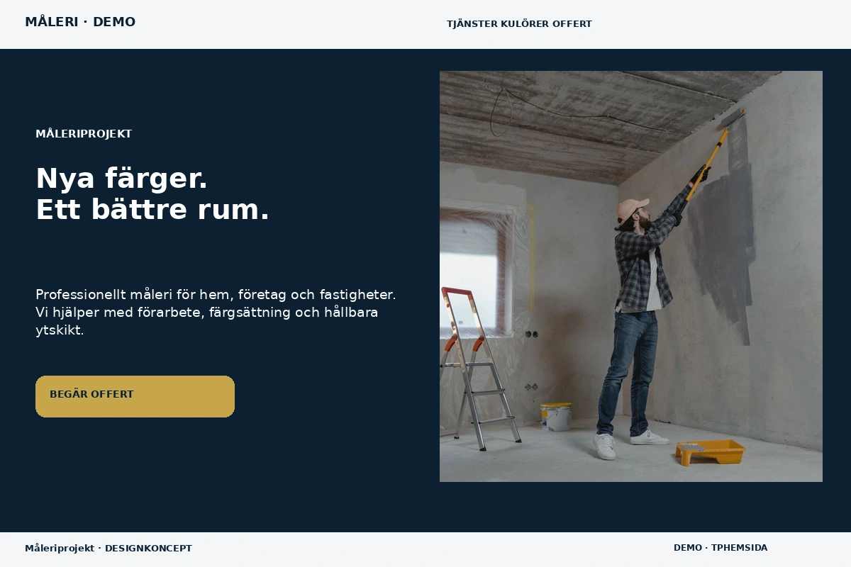 Måleriprojekt – designförslag för måleri