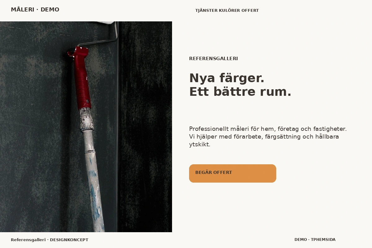 Referensgalleri – designförslag för måleri