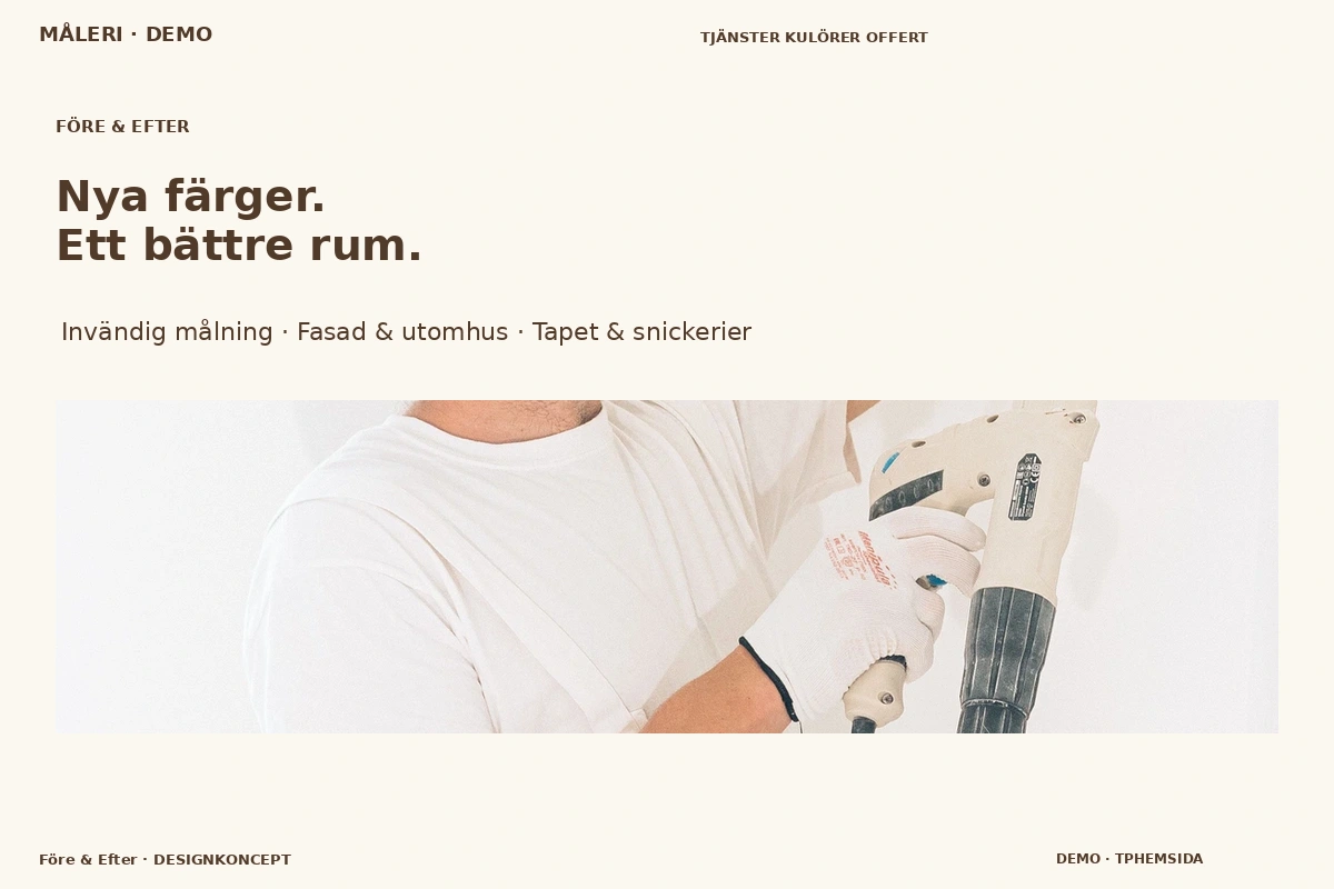 Före & Efter – designförslag för måleri