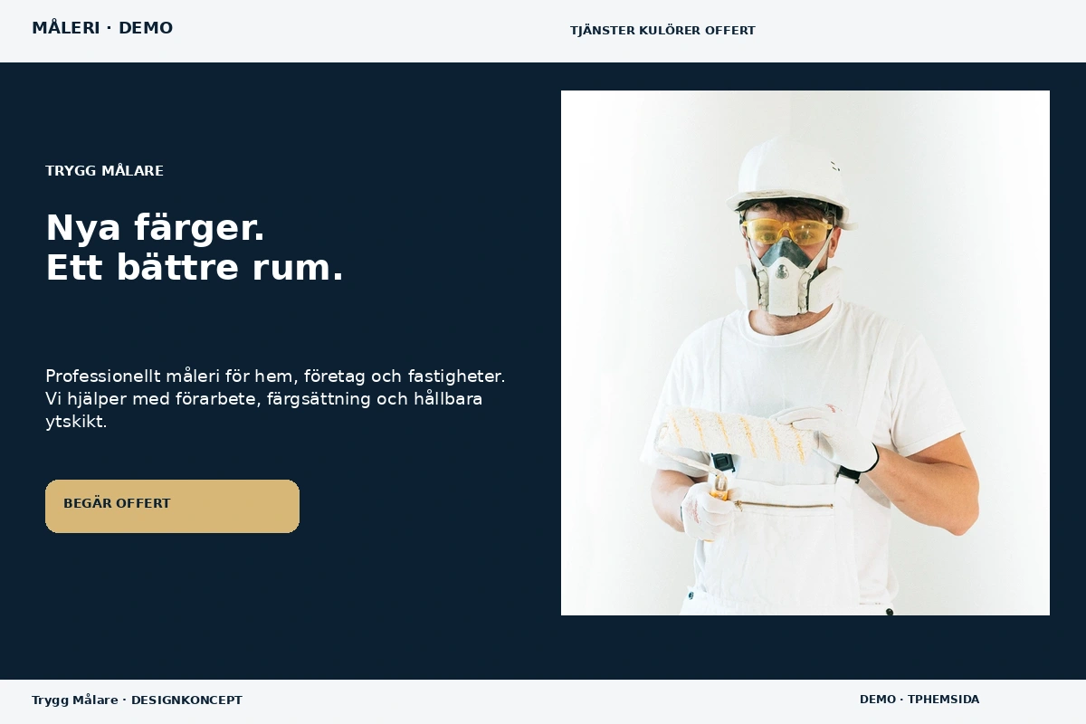 Trygg Målare – designförslag för måleri