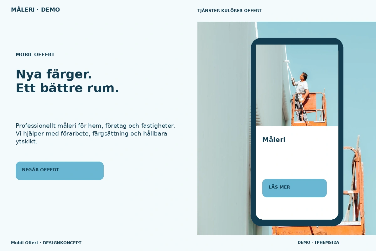 Mobil Offert – designförslag för måleri