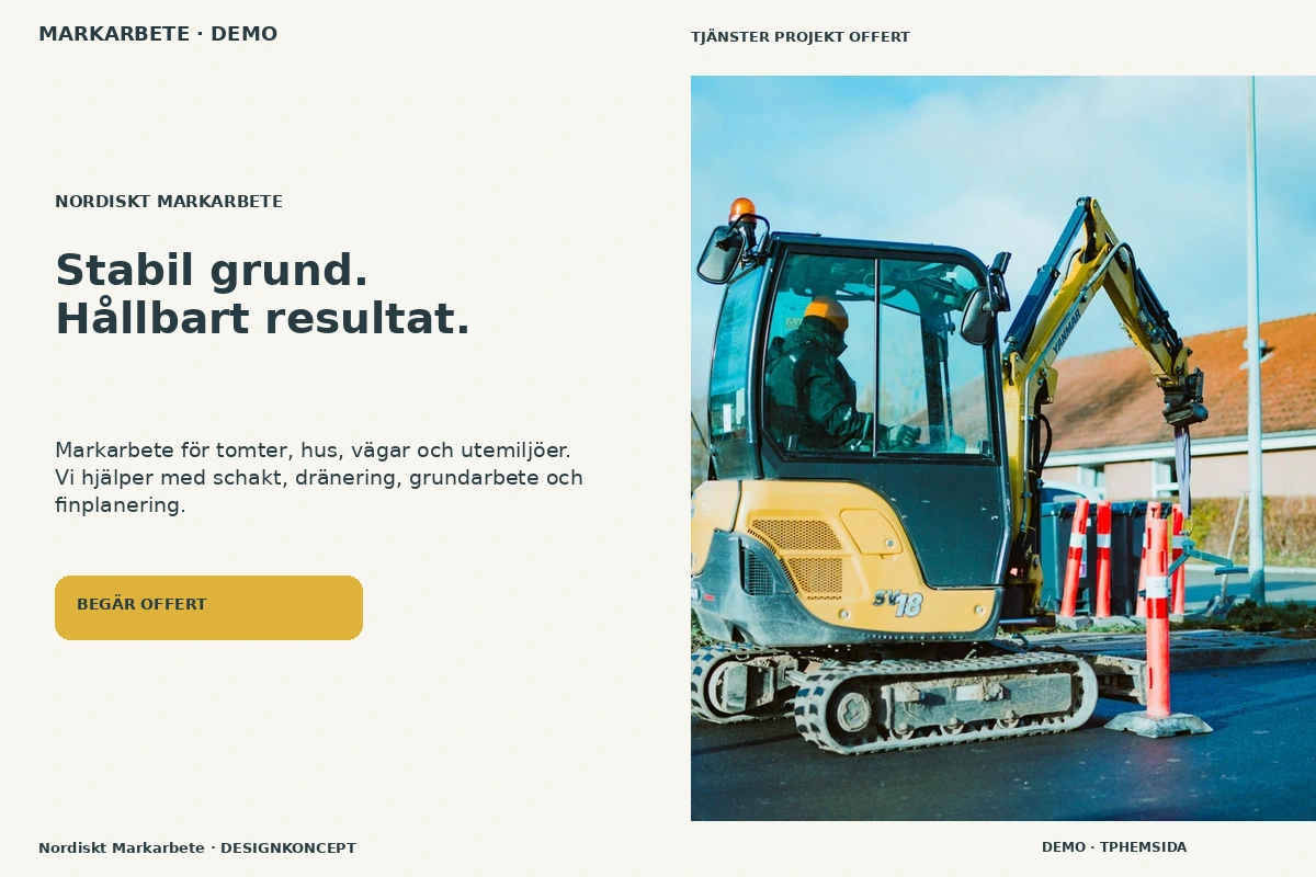 Markarbete – webbdesign och branschinspiration