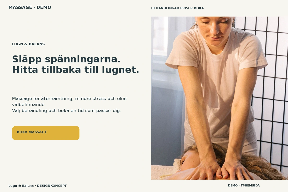 Designförslag för Massage & Spa