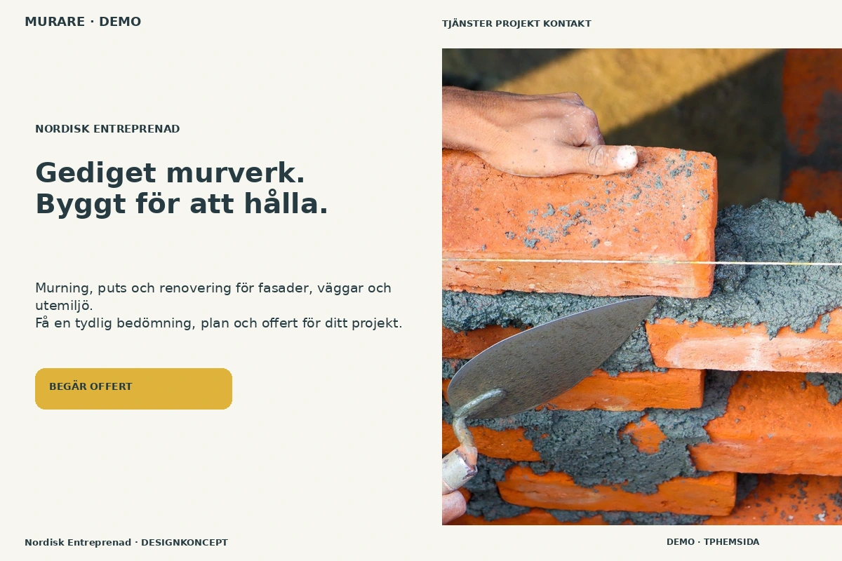 Murare – webbdesign och branschinspiration