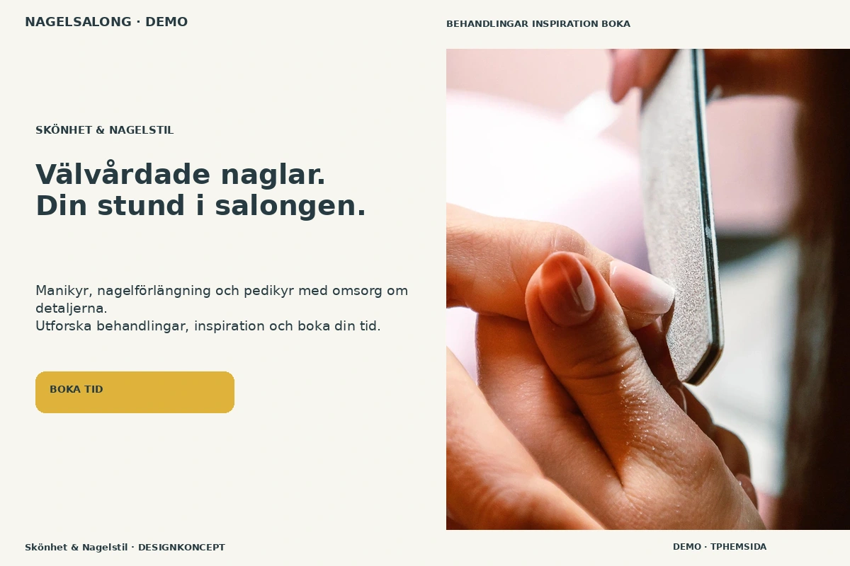 Skönhet & Nagelstil – designförslag för nagelsalong
