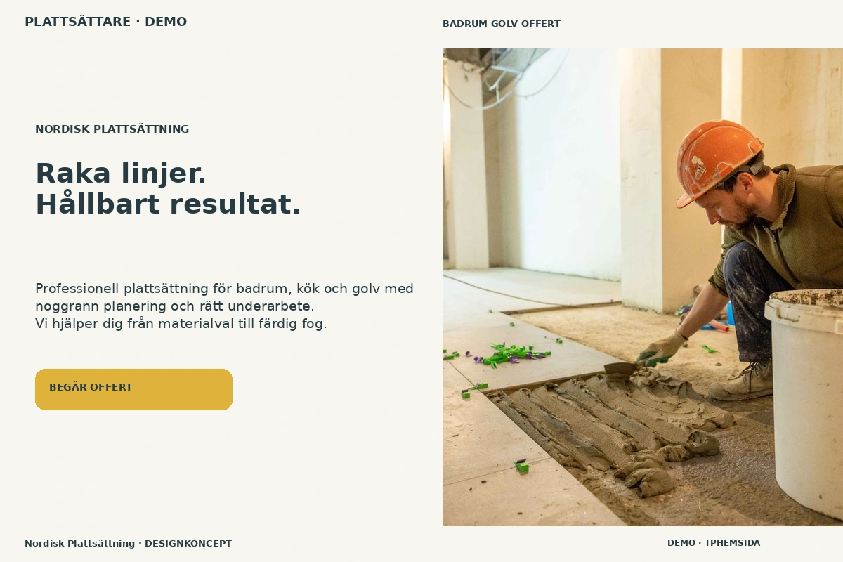 Plattsättare – webbdesign och branschinspiration