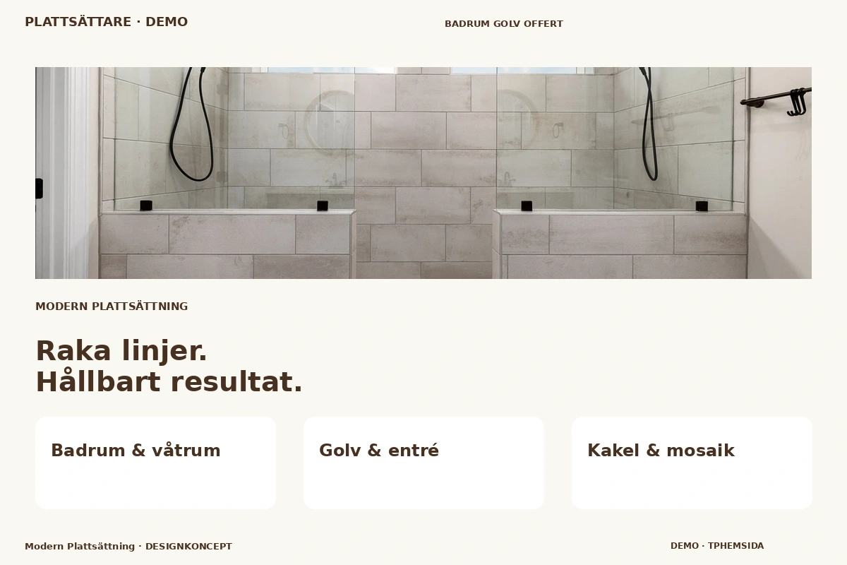 Modern Plattsättning – designförslag för plattsättare