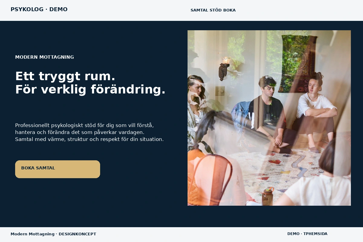 Modern Mottagning – designförslag för psykolog