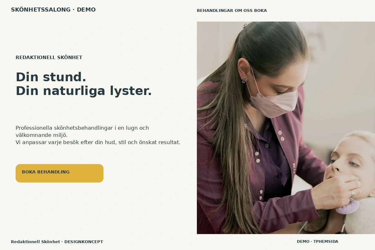 Designförslag för Skönhetssalong