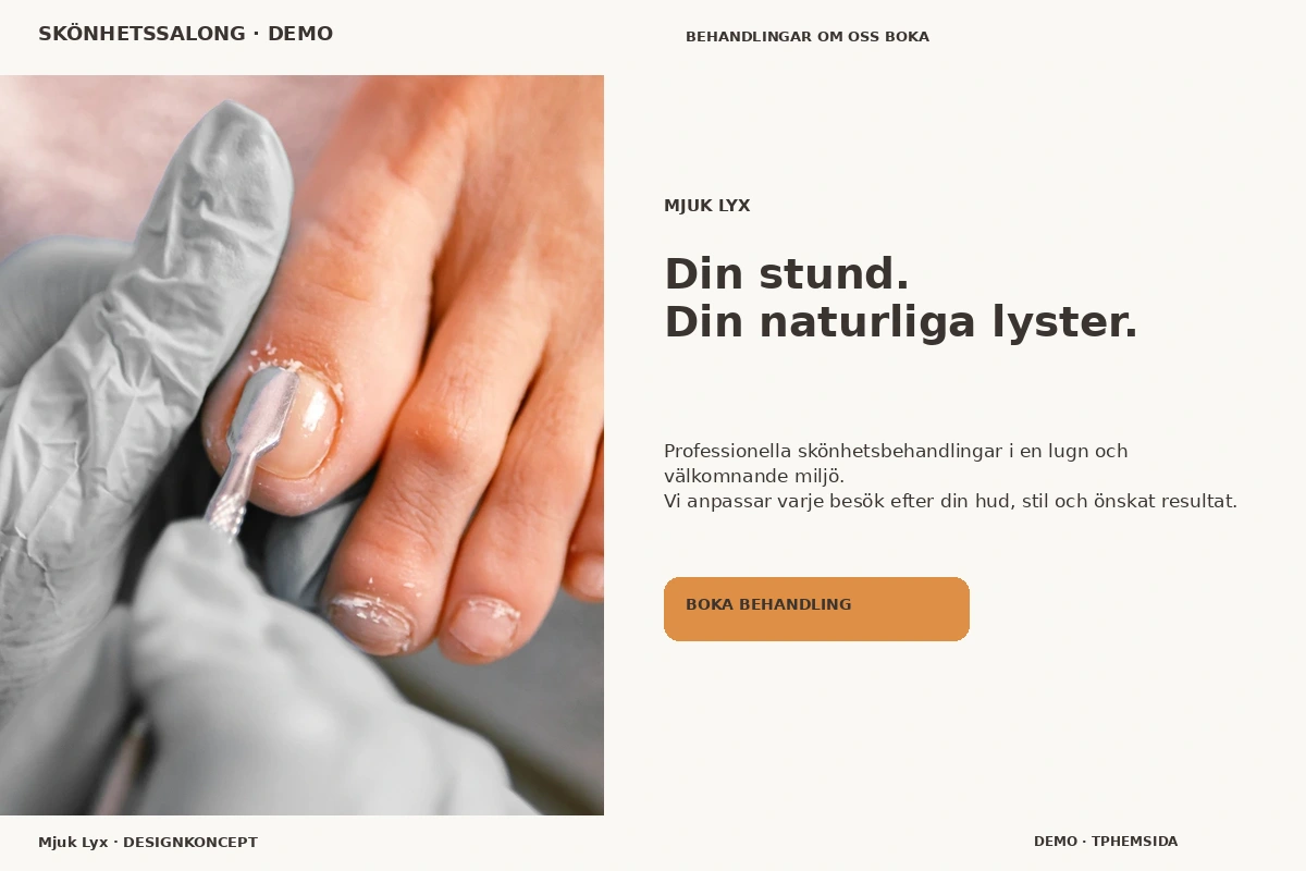 Mjuk Lyx – designförslag för skönhetssalong
