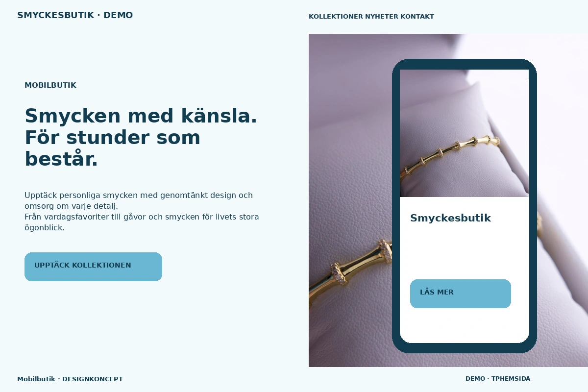 Mobilbutik – designförslag för smyckesbutik