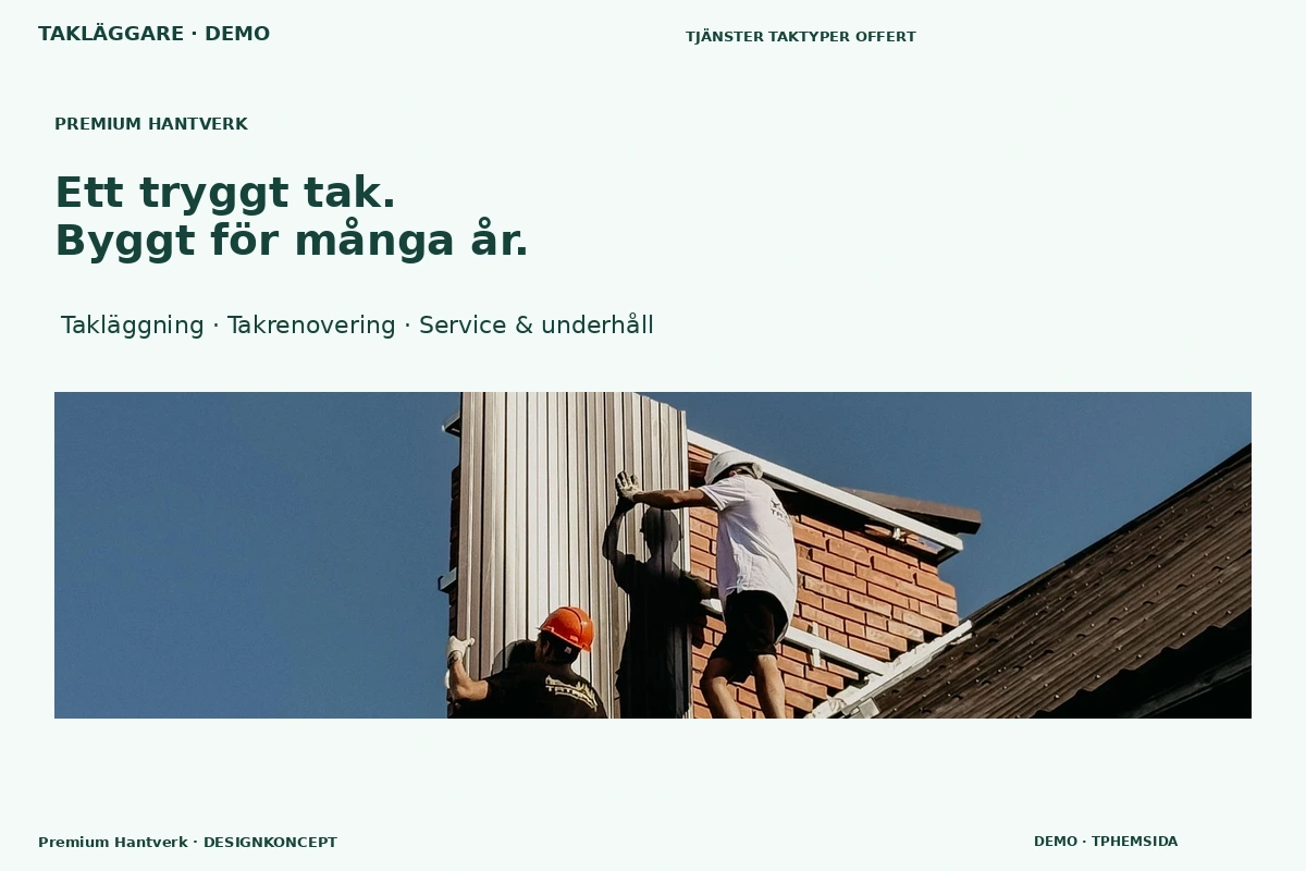Premium Hantverk – designförslag för takläggare