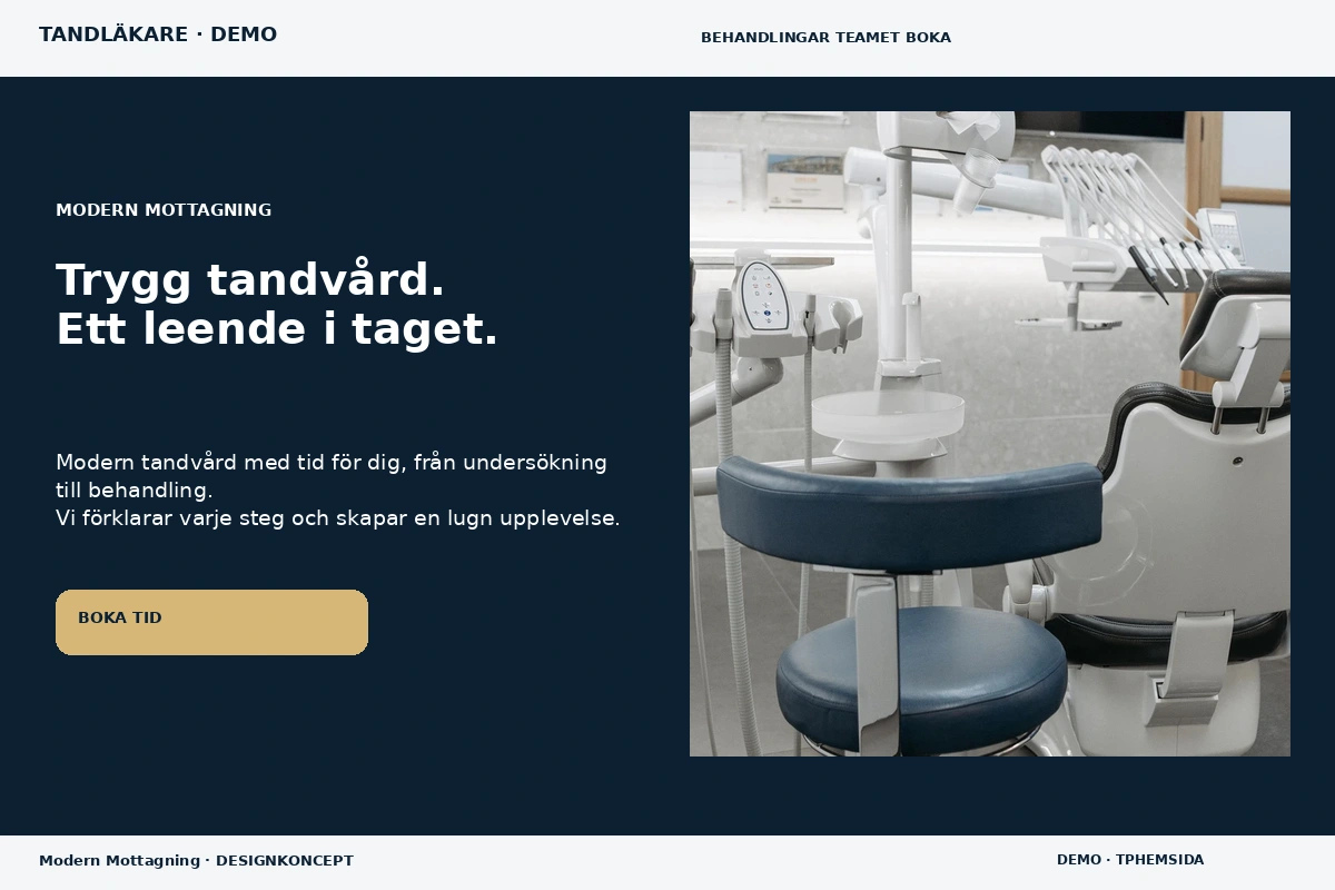 Modern Mottagning – designförslag för tandläkare