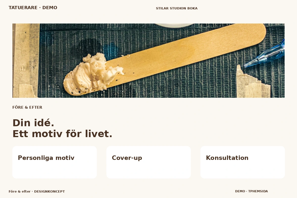 Före & efter – designförslag för tatuerare