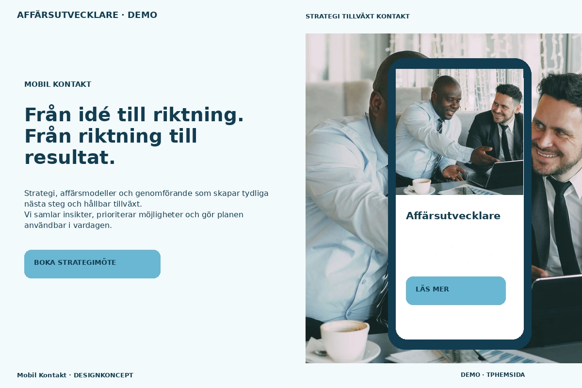 Mobil Kontakt – designförslag för affärsutvecklare