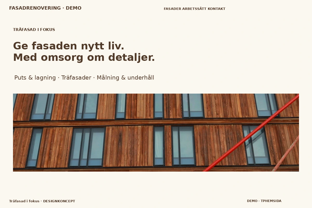 Träfasad i fokus – designförslag för fasadrenovering