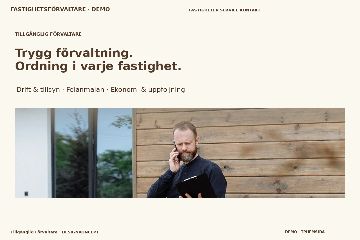 Tillgänglig Förvaltare – designförslag för fastighetsförvaltare