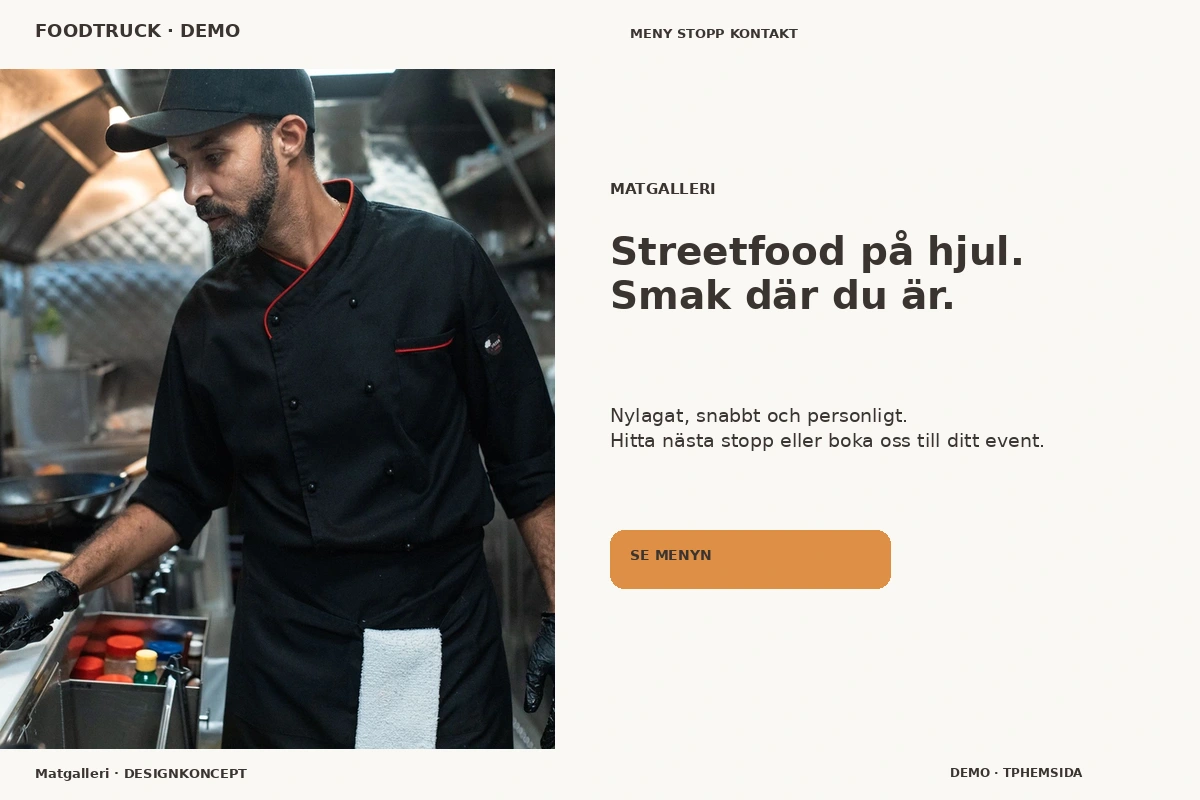 Matgalleri – designförslag för foodtruck