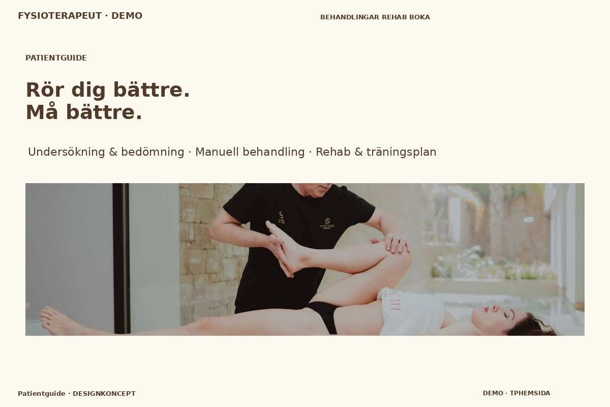 Patientguide – designförslag för fysioterapeut