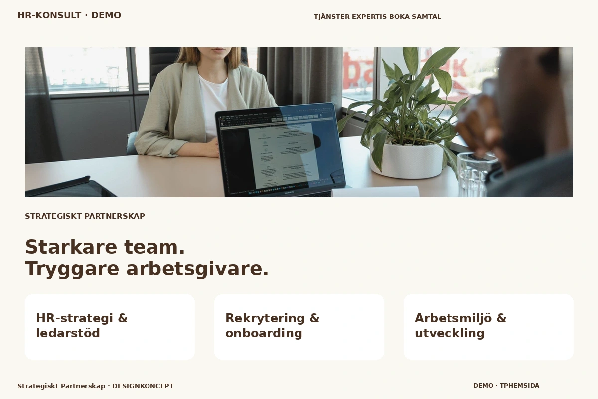 Strategiskt Partnerskap – designförslag för hr-konsult