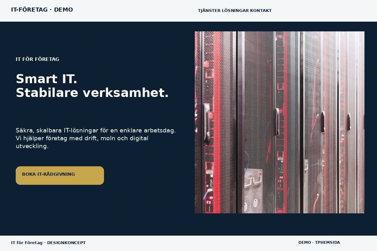 IT för Företag – designförslag för it-företag