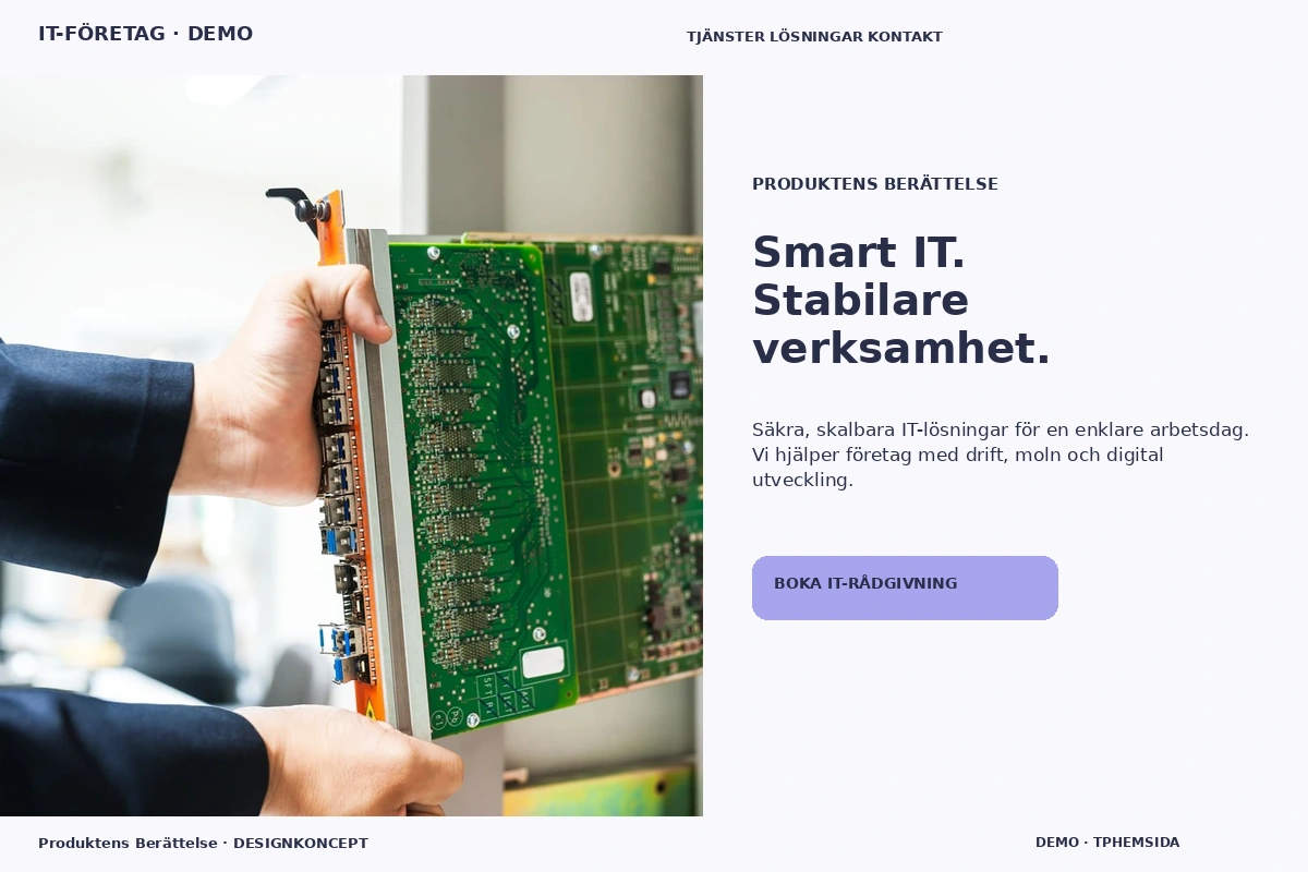 Produktens Berättelse – designförslag för it-företag