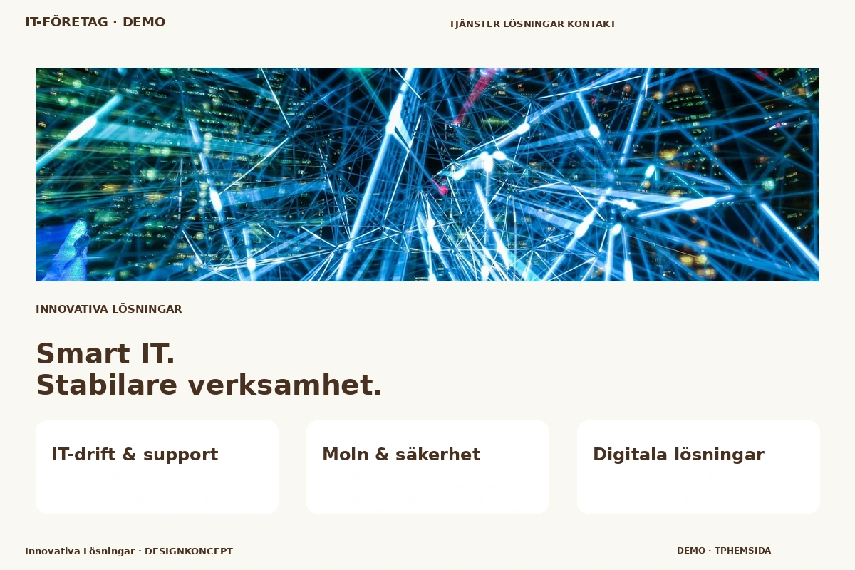 Innovativa Lösningar – designförslag för it-företag