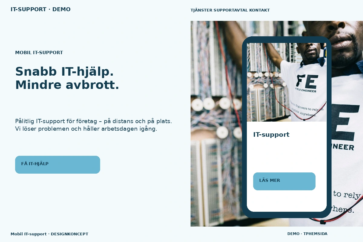 Mobil IT-support – designförslag för it-support