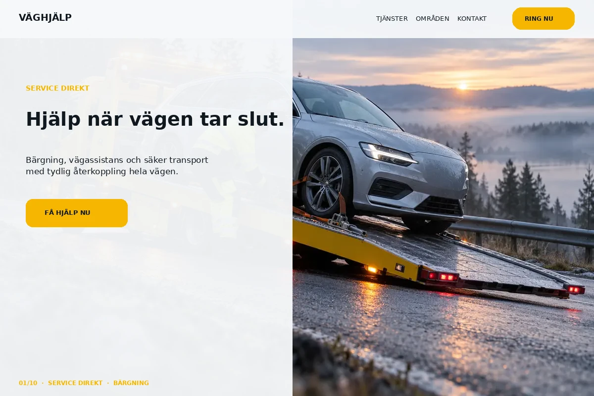 Service Direkt – designförslag för bärgning