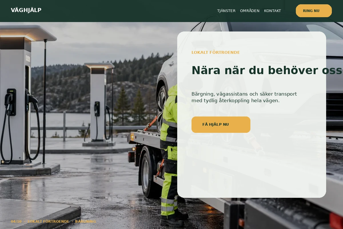 Lokalt Förtroende – designförslag för bärgning