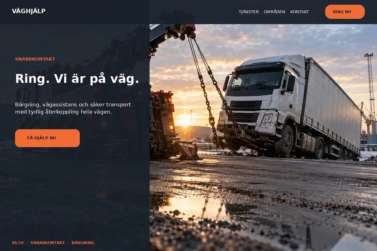 Snabbkontakt – designförslag för bärgning