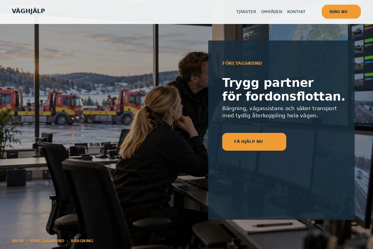 Företagskund – designförslag för bärgning