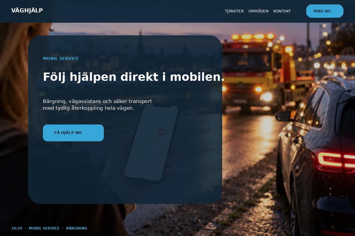 Mobil Service – designförslag för bärgning