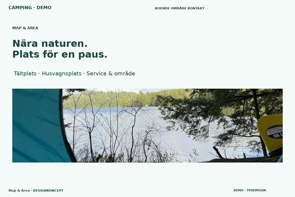 Map & Area – designförslag för camping