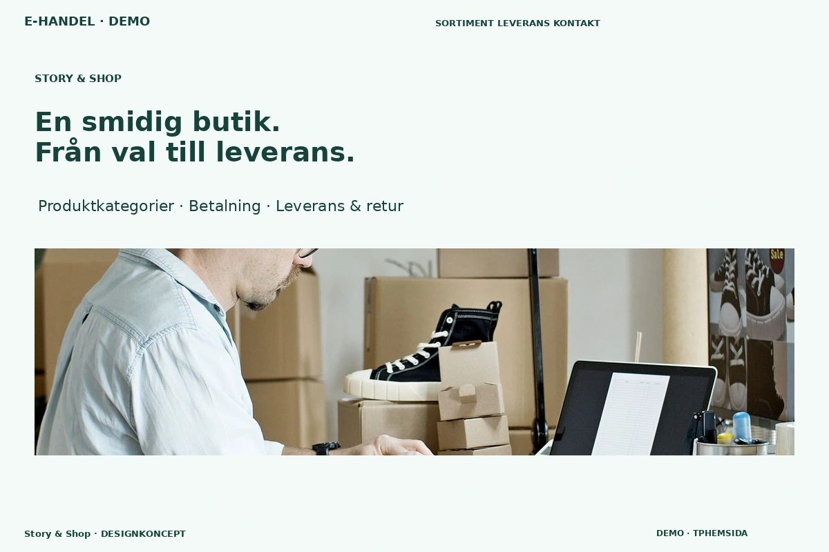 Story & Shop – designförslag för e-handel