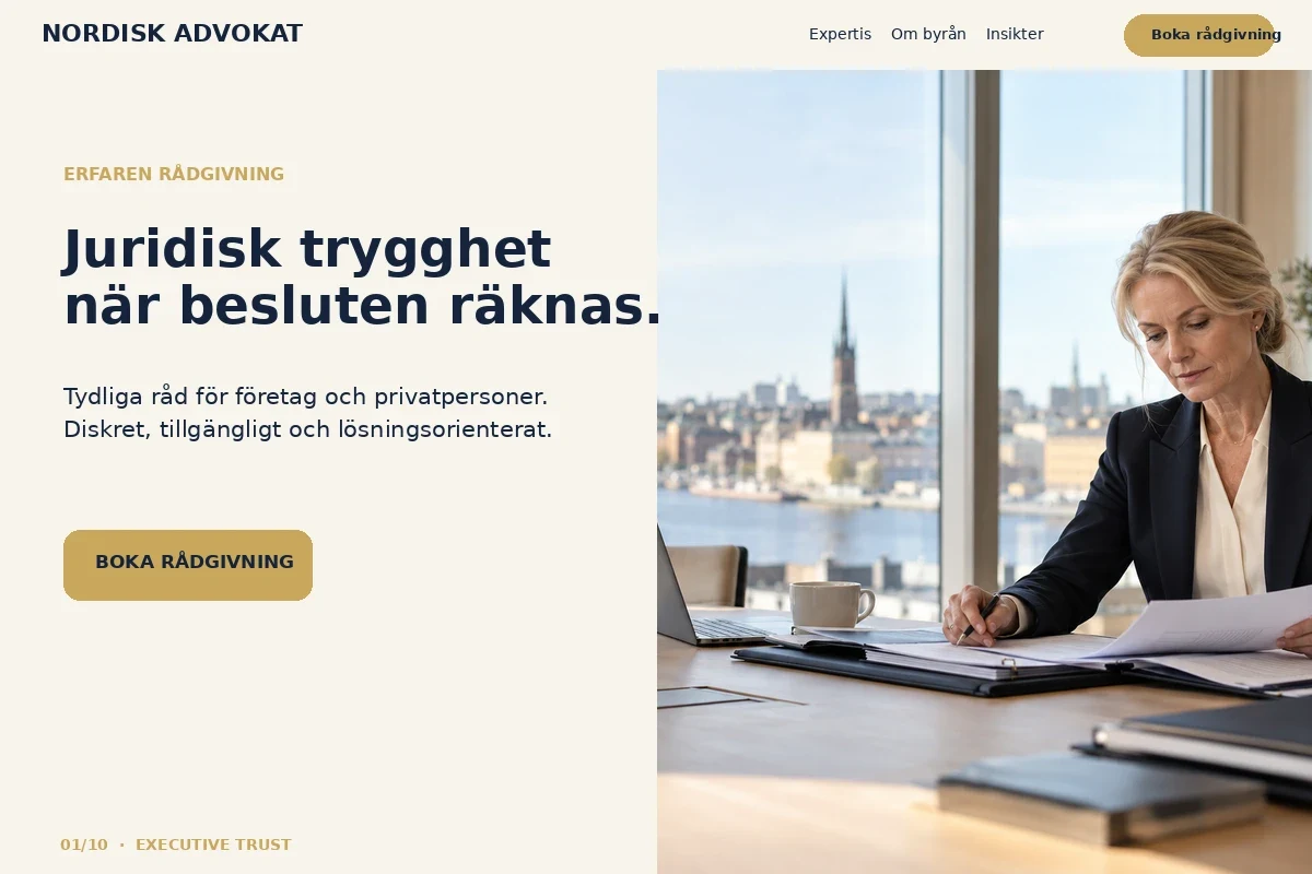 Executive Trust – designförslag för advokat