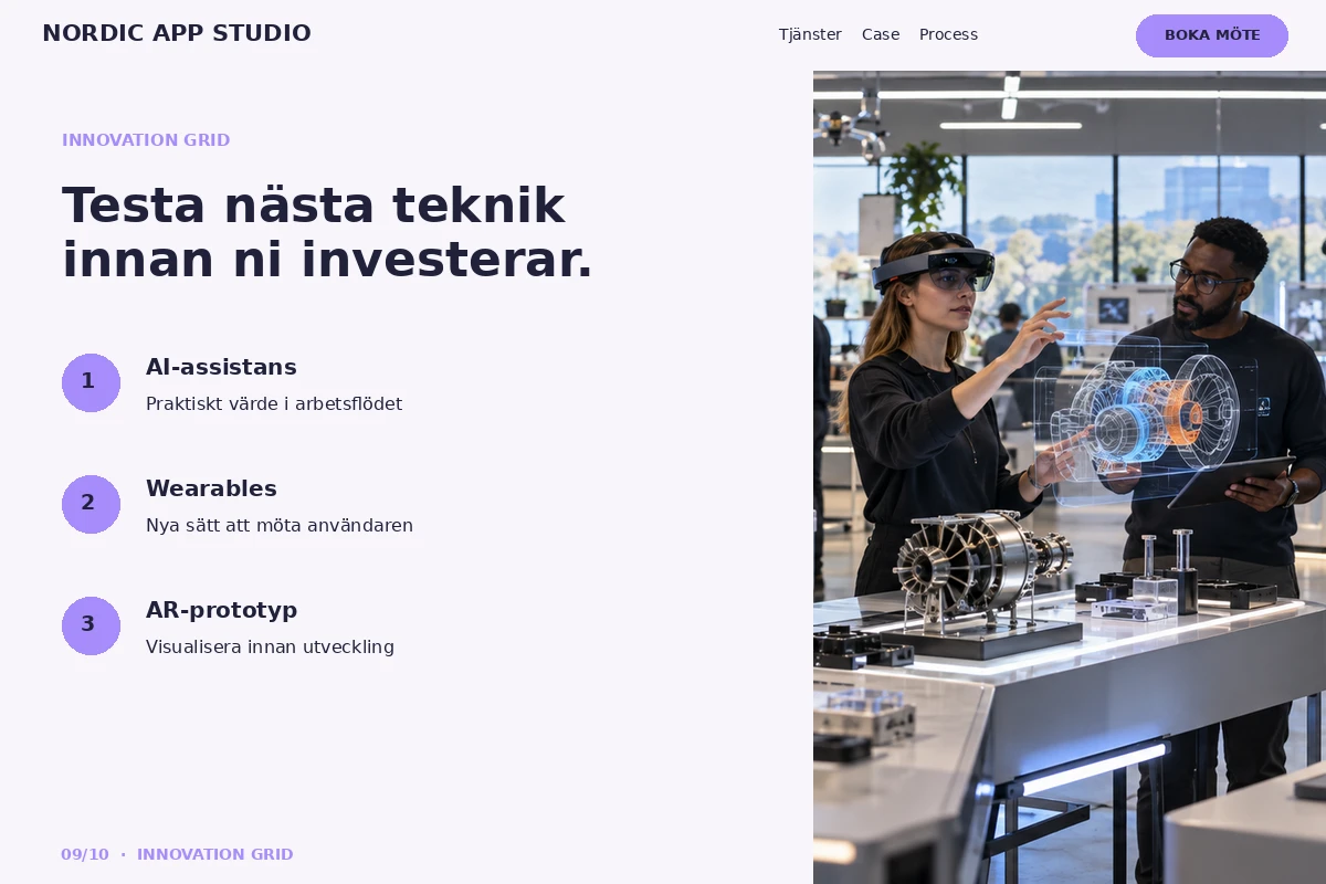 Innovation Grid – designförslag för apputvecklare