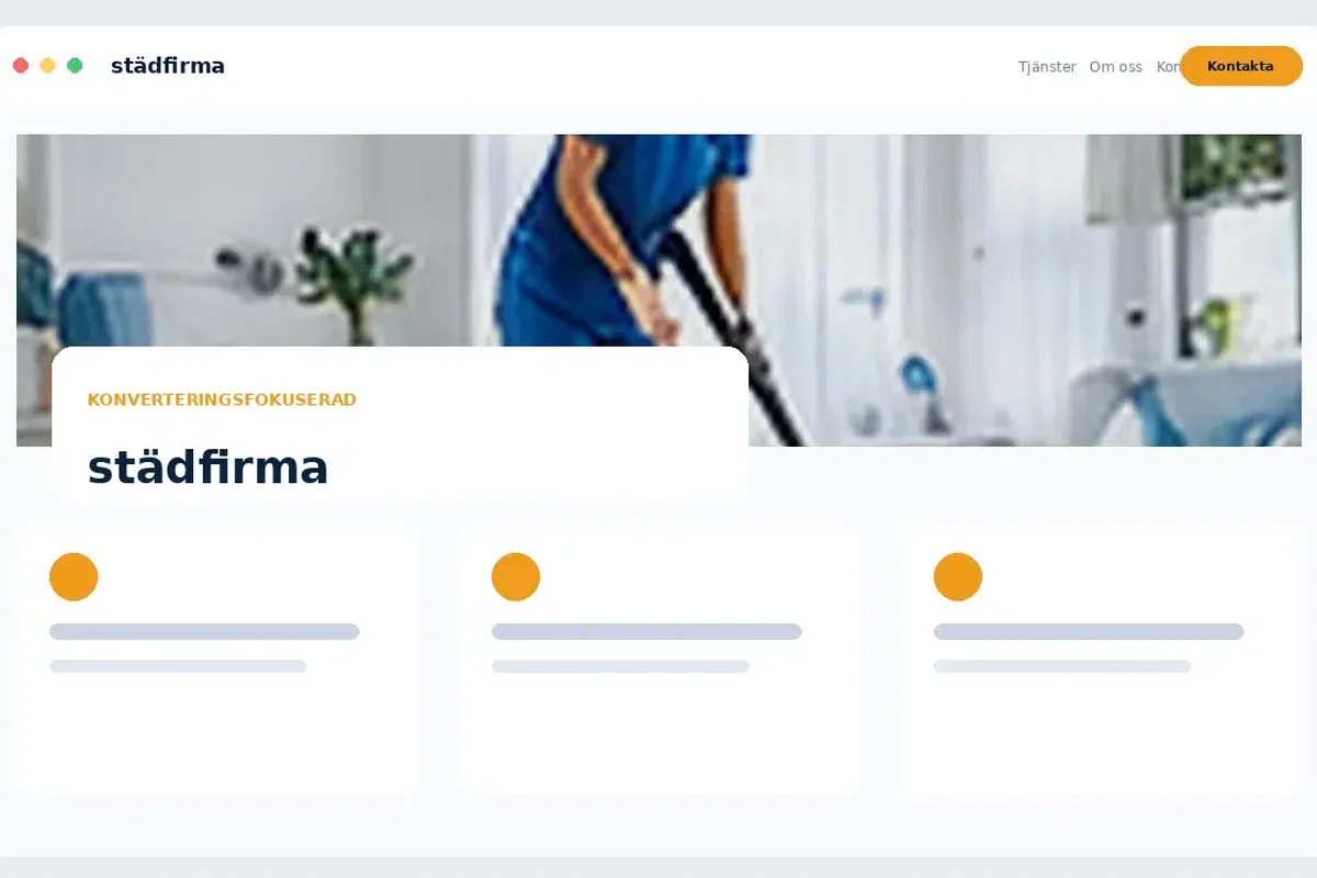 Designförslag för Städfirma
