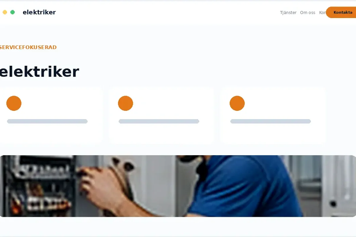 Designförslag för Elektriker