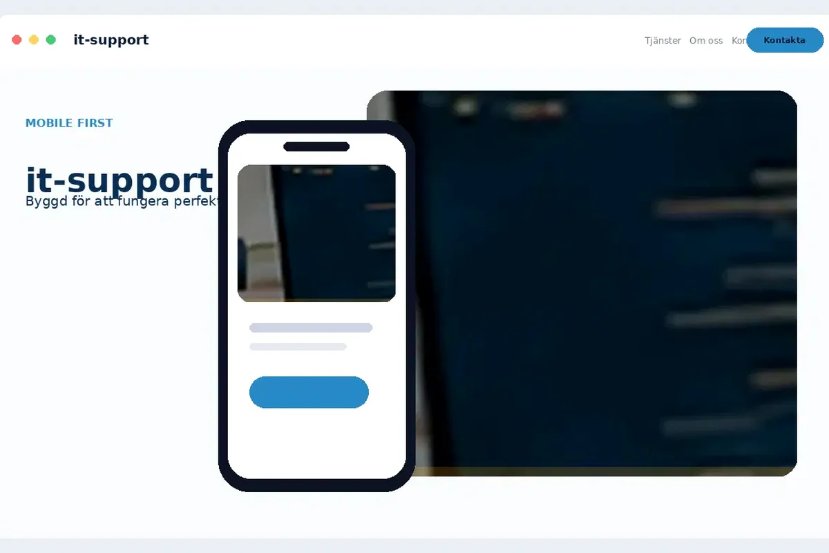 Designförslag för IT-support