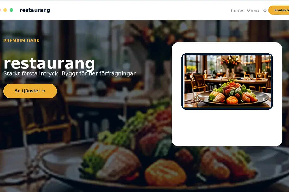Restaurang designförslag