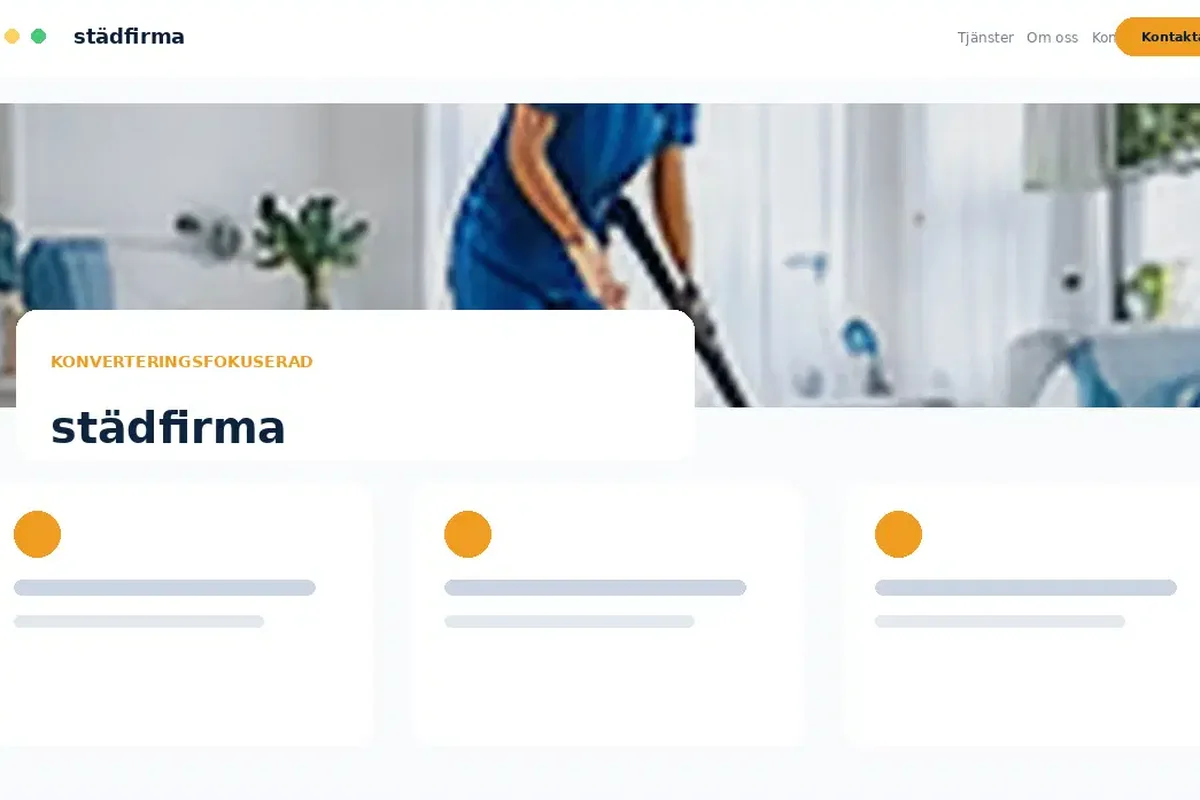 Städfirma designförslag
