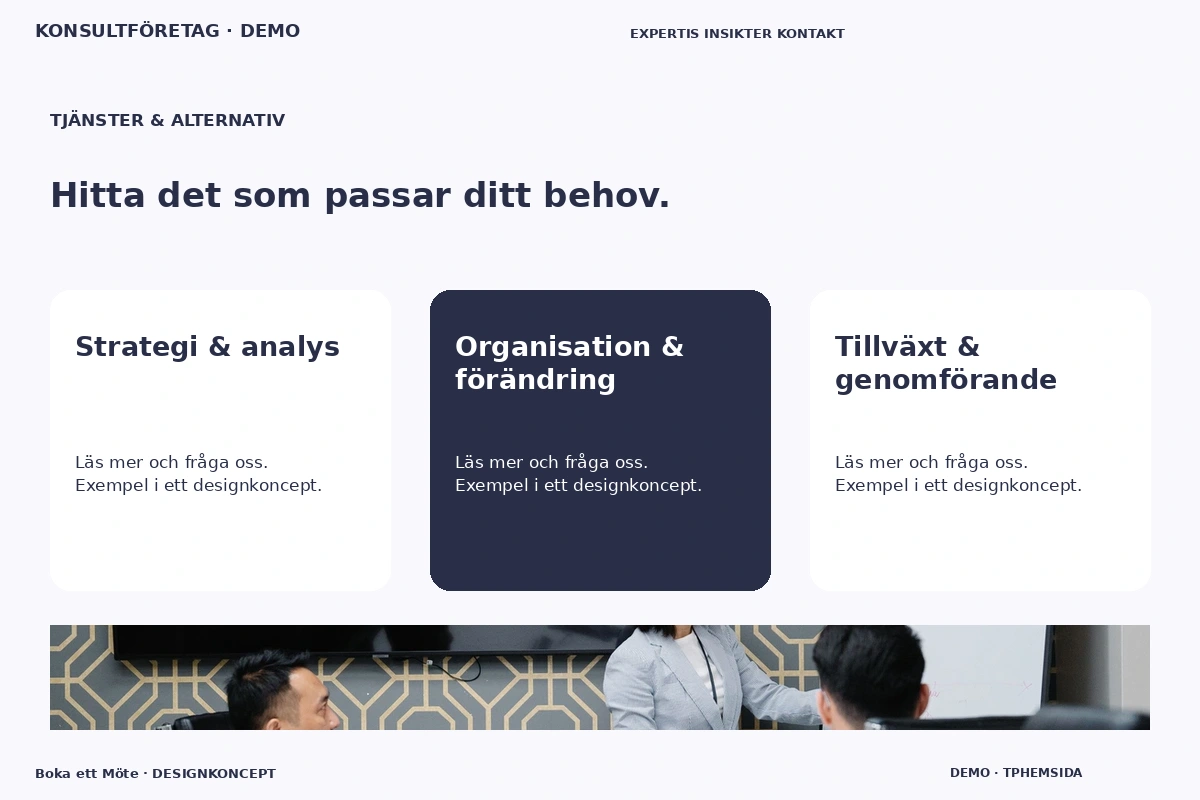 Boka ett Möte – Tjänster & alternativ för konsultföretag