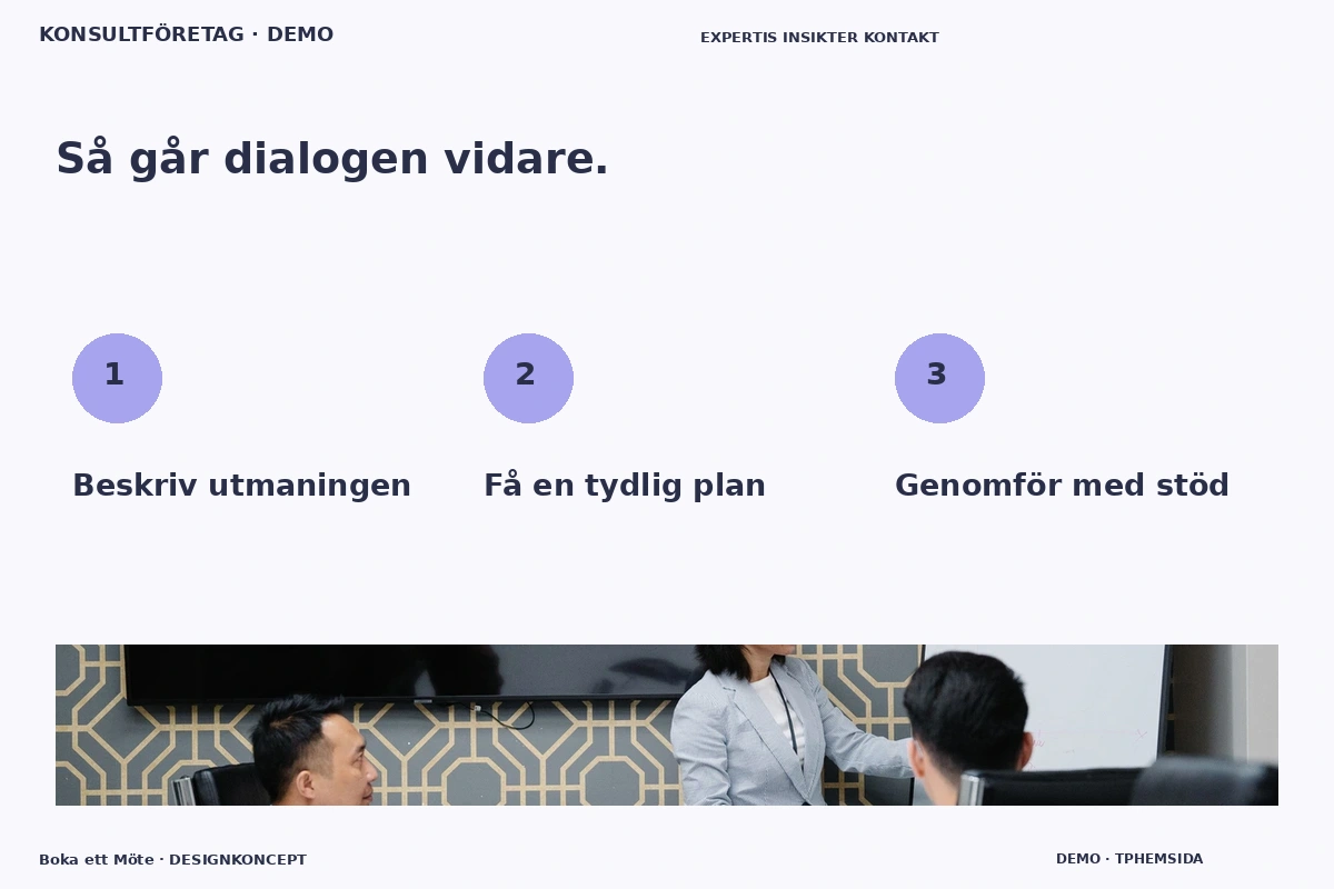Boka ett Möte – Så fungerar dialogen för konsultföretag