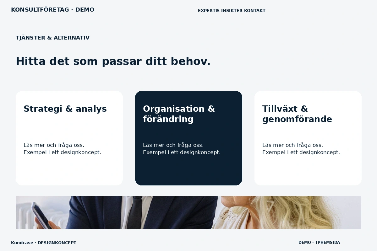 Kundcase – Tjänster & alternativ för konsultföretag