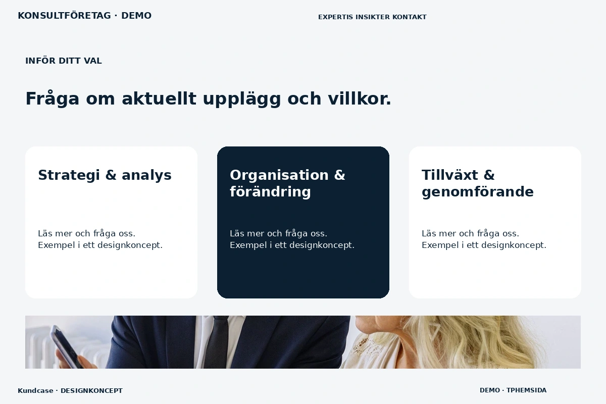 Kundcase – Alternativ & villkor för konsultföretag