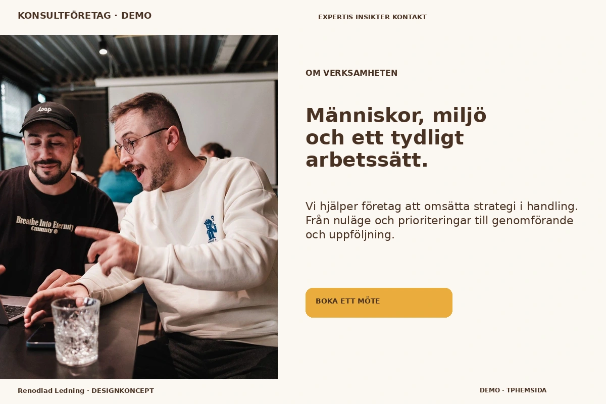 Renodlad Ledning – Om verksamheten för konsultföretag
