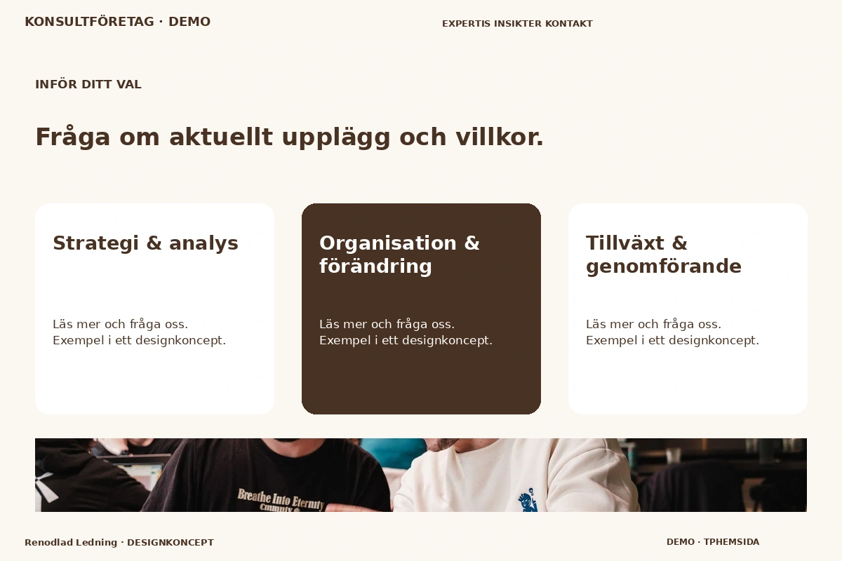 Renodlad Ledning – Alternativ & villkor för konsultföretag
