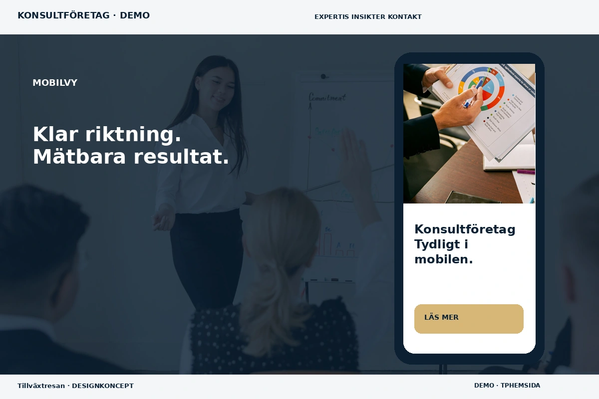 Tillväxtresan – Mobilvy för konsultföretag